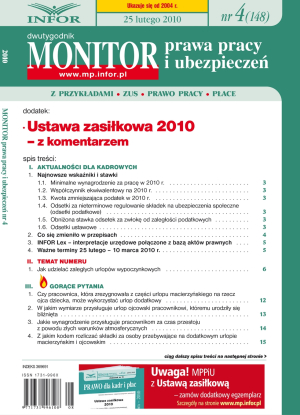 Monitor Prawa Pracy i Ubezpieczeń