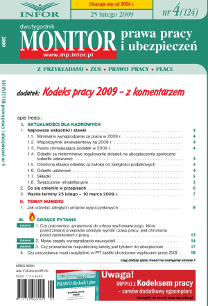 Monitor Prawa Pracy i Ubezpieczeń