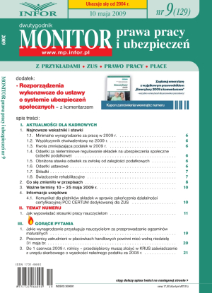 Monitor Prawa Pracy i Ubezpieczeń