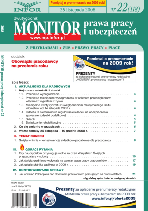 Monitor Prawa Pracy i Ubezpieczeń