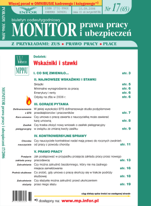 Monitor Prawa Pracy i Ubezpieczeń