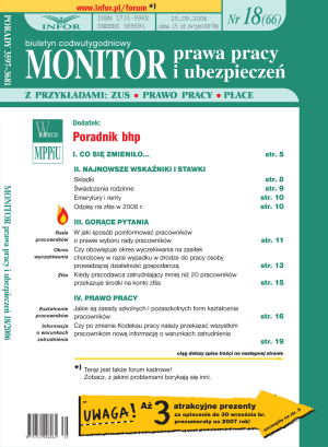 Monitor Prawa Pracy i Ubezpieczeń