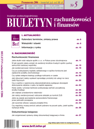 Biuletyn Rachunkowości i Finansów
