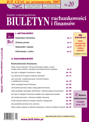 Biuletyn Rachunkowości i Finansów