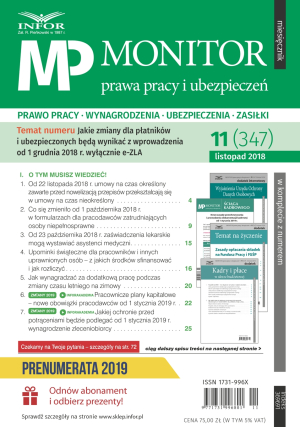 Monitor Prawa Pracy i Ubezpieczeń
