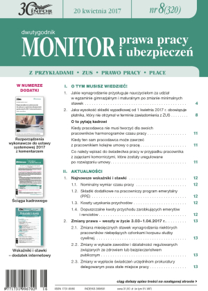 Monitor Prawa Pracy i Ubezpieczeń