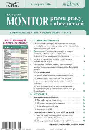 Monitor Prawa Pracy i Ubezpieczeń