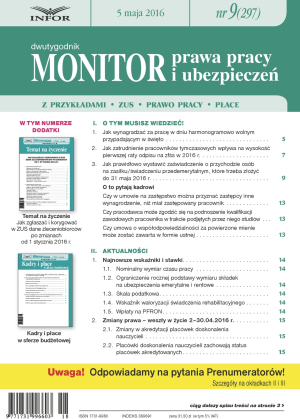 Monitor Prawa Pracy i Ubezpieczeń