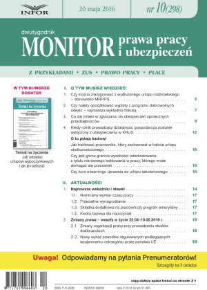 Monitor Prawa Pracy i Ubezpieczeń