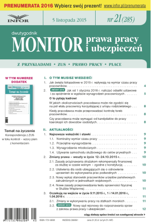 Monitor Prawa Pracy i Ubezpieczeń
