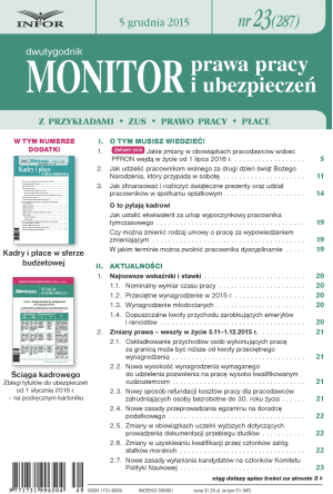 Monitor Prawa Pracy i Ubezpieczeń