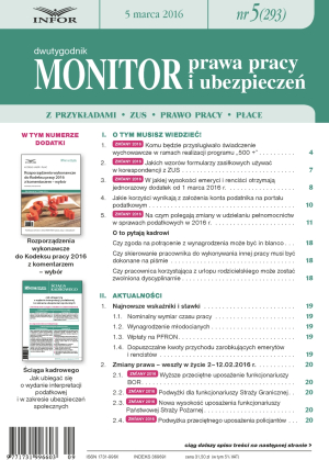 Monitor Prawa Pracy i Ubezpieczeń