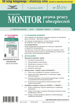 Monitor Prawa Pracy i Ubezpieczeń