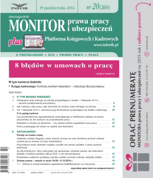 Monitor Prawa Pracy i Ubezpieczeń