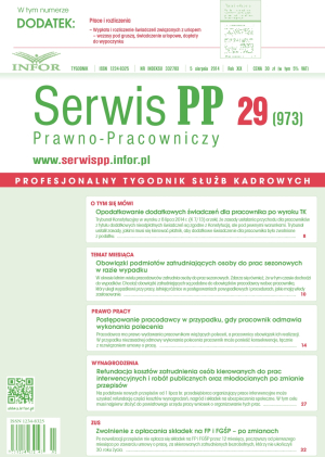 Serwis Prawno-Pracowniczy / Niezbędnik Kadrowo-Płacowy