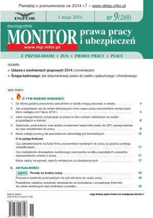 Monitor Prawa Pracy i Ubezpieczeń