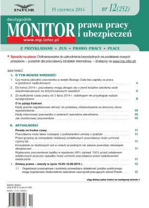 Monitor Prawa Pracy i Ubezpieczeń