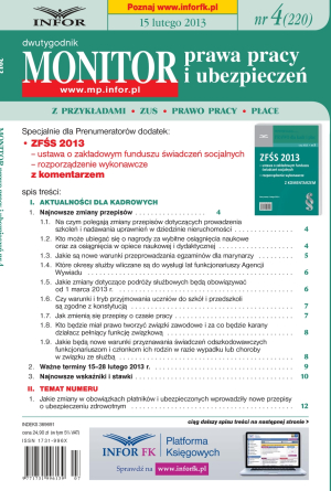 Monitor Prawa Pracy i Ubezpieczeń