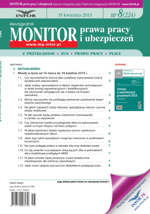 Monitor Prawa Pracy i Ubezpieczeń