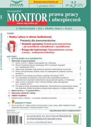 Monitor Prawa Pracy i Ubezpieczeń