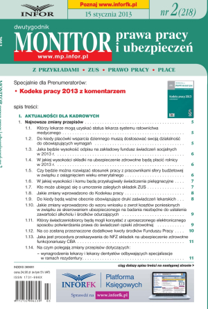 Monitor Prawa Pracy i Ubezpieczeń