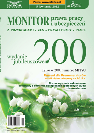 Monitor Prawa Pracy i Ubezpieczeń