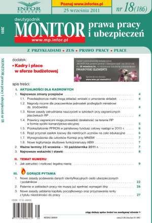 Monitor Prawa Pracy i Ubezpieczeń