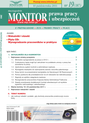 Monitor Prawa Pracy i Ubezpieczeń