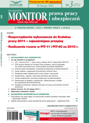 Monitor Prawa Pracy i Ubezpieczeń