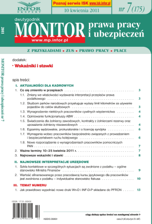 Monitor Prawa Pracy i Ubezpieczeń