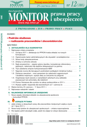 Monitor Prawa Pracy i Ubezpieczeń