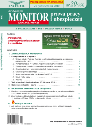 Monitor Prawa Pracy i Ubezpieczeń