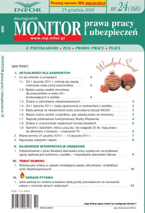 Monitor Prawa Pracy i Ubezpieczeń