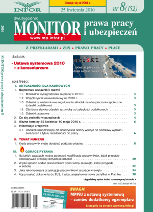 Monitor Prawa Pracy i Ubezpieczeń