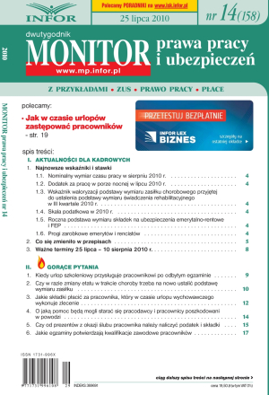 Monitor Prawa Pracy i Ubezpieczeń