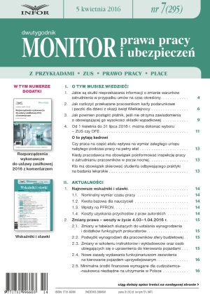 Monitor Prawa Pracy i Ubezpieczeń