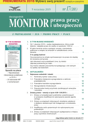 Monitor Prawa Pracy i Ubezpieczeń
