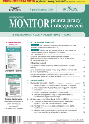 Monitor Prawa Pracy i Ubezpieczeń