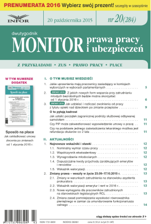 Monitor Prawa Pracy i Ubezpieczeń