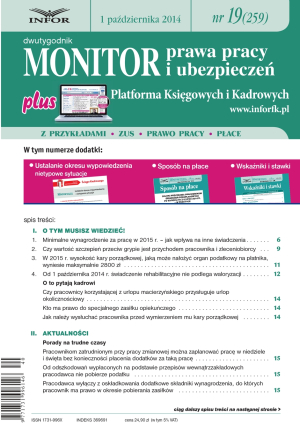 Monitor Prawa Pracy i Ubezpieczeń