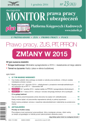 Monitor Prawa Pracy i Ubezpieczeń