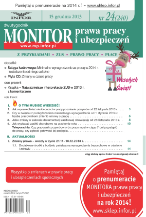 Monitor Prawa Pracy i Ubezpieczeń
