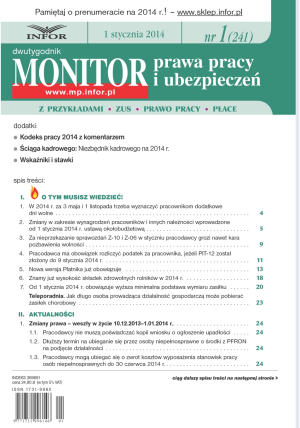Monitor Prawa Pracy i Ubezpieczeń