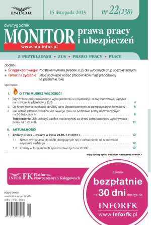 Monitor Prawa Pracy i Ubezpieczeń