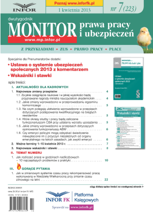 Monitor Prawa Pracy i Ubezpieczeń