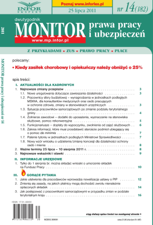 Monitor Prawa Pracy i Ubezpieczeń