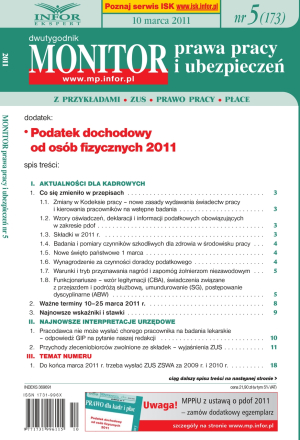 Monitor Prawa Pracy i Ubezpieczeń