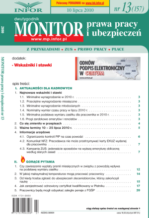 Monitor Prawa Pracy i Ubezpieczeń