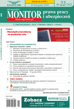 Monitor Prawa Pracy i Ubezpieczeń