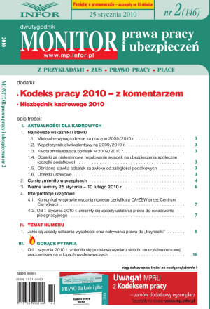 Monitor Prawa Pracy i Ubezpieczeń